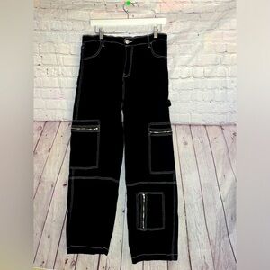 Refuge black cargo rocker pants size XL